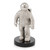 8" Silver And Black Marble Aluminum Space Man Sculpture (480026)