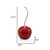 21" Red And Silver Enamel Cherry Sculpture (480033)
