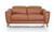 Urban 65" Brown Leather Adjustable Headrest Loveseat (480895)