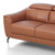 Urban 65" Brown Leather Adjustable Headrest Loveseat (480895)