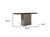 Industrial 63" Oak Wood And Concrete Pedestal Console Table (482239)