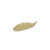 10" Gold Leaf Metal Handmade Tray (483142)