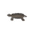 7" Rustic Black Turtle Metal Handmade Tray (483157)