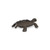 7" Rustic Black Turtle Metal Handmade Tray (483157)
