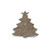 9" Gray Cast Iron Christmas Tree Handmade Tray (483164)