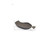 8" Gray Leaf Metal Handmade Tray (483166)