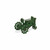 5" Green Metal Hand Painted Decorative Tractor Sculpture (483239)