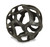 6" Natural Black Cast Iron Abstract Decorative Orb (483244)