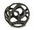 6" Natural Black Cast Iron Abstract Decorative Orb (483244)