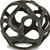 6" Natural Black Cast Iron Abstract Decorative Orb (483244)