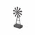 21" Gray Metal Windmill Hand Painted Sculpture (483250)