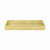 16" Gold Rectangular Wood Handmade Tray With Handles (483290)