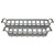 29" Gray Rectangular Metal Handmade Tray With Handles (483305)