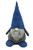23" Blue And Gray Fabric Standing Gnome Sculpture (483523)
