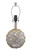 20" Glass With Rope Globe Table Lamp With Aqua Coral Shade (484499)