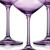 Set Of Four Translucent Purple Large Wine Glasses (485156)