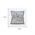 18X18 Gray Purple Brown Green Bee Blown Seam Broadcloth Animal Print Throw Pillow (485234)