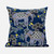 28X28 Gray Blue Brown Elephant Blown Seam Broadcloth Animal Print Throw Pillow (485267)