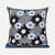 16X16 Gray Brown Blue Blown Seam Broadcloth Floral Throw Pillow (485423)