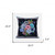 20X20 Black Blue Blown Seam Broadcloth Floral Throw Pillow (485460)