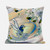 18X18 Yellow Orange Bird Blown Seam Broadcloth Animal Print Throw Pillow (485495)