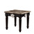 25" Black Manufactured Wood And Marble Square End Table (485840)
