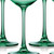 Set Of Four Translucent Pale Green Coupe Glasses (485963)