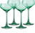 Set Of Four Translucent Pale Green Coupe Glasses (485963)