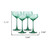 Set Of Four Translucent Pale Green Coupe Glasses (485963)