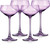 Set Of Four Translucent Purple Coupe Glasses (485965)