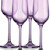 Set Of Four Translucent Purple Champagne Flutes (485966)