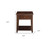 24" Walnut Manufactured Wood Rectangular End Table With Drawer And Shelf (486346)