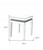 24" Silver Mirrored Square End Table (486408)