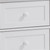 39" White Manufactured Wood Six Drawer Standard Dresser (486526)