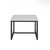 15" Black And White Stone And Metal Square End Table (487347)