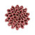 3" Red Ceramic Blooming Flower Sculpture (487445)
