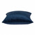 22" X 7" X 22" Transitional Navy Blue Solid Pillow Cover With Poly Insert (334046)