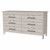 32" Light Gray Manufactured Wood Six Drawer Double Dresser (488520)