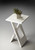 18" White Solid Wood Square Folding End Table (488893)