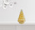 12" Gold Glass Christmas Tree Sculpture (489082)