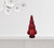 12" Red Glass Christmas Tree Sculpture (489097)
