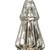 19" Silver Glass Christmas Hand Painted Christmas Tree Sculpture (489103)