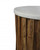 20" Brown And Ivory Marble And Solid Wood Round End Table (490144)