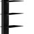 65" Black Metal Twelve Tier Narrow Tower Bookcase (490413)