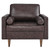 Valour Leather Armchair - Brown EEI-5869-BRN