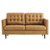 Exalt Tufted Vegan Leather Loveseat - Tan EEI-6100-TAN