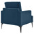 Evermore Upholstered Fabric Armchair - Azure EEI-6003-AZU