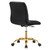 Ripple Armless Performance Velvet Office Chair - Gold Black EEI-4972-GLD-BLK