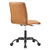 Prim Armless Vegan Leather Office Chair - Black Tan EEI-4975-BLK-TAN