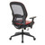 Dark Air Grid Back Managers Chair - Black/Lipstick (5790D-R100)